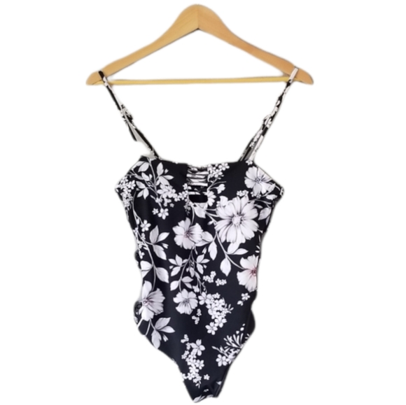 NWT Bebe Floral Swimsuit One Piece - Picture 1 of 9